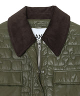 Shiny Quilt Midi Jacket W. Flare-GANNI-Forget-me-nots Online Store