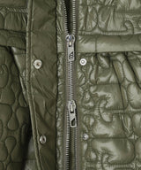 Shiny Quilt Midi Jacket W. Flare-GANNI-Forget-me-nots Online Store