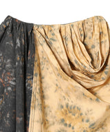 Printed Stretch Cotton Draped Mini Skirt-GANNI-Forget-me-nots Online Store