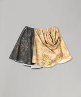 Printed Stretch Cotton Draped Mini Skirt-GANNI-Forget-me-nots Online Store