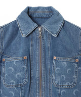 Light Blue Denim Trucker Jacket-Marine Serre-Forget-me-nots Online Store