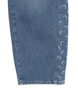 Light Blue Denim Baggy Jeans-Marine Serre-Forget-me-nots Online Store