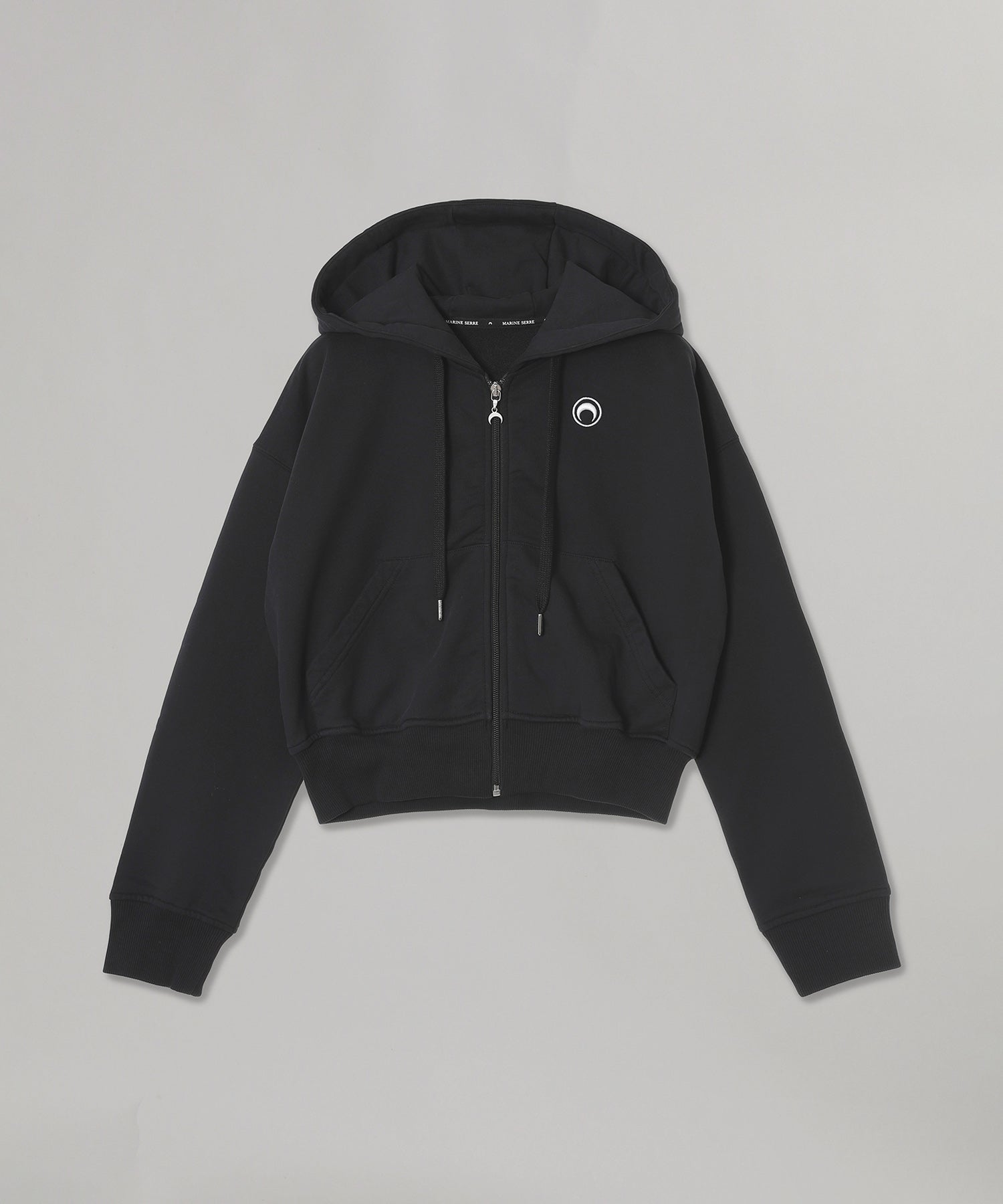 Moon Logo Jersey Fleece Zipped Hoodie｜マリーン セル(Marine Serre