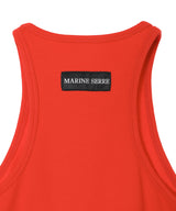 Moon Logo Ribbed Jersey Tank Top-Marine Serre-Forget-me-nots Online Store