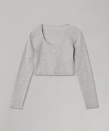 Moon Logo Jersey Ls Roundneck Top-Marine Serre-Forget-me-nots Online Store