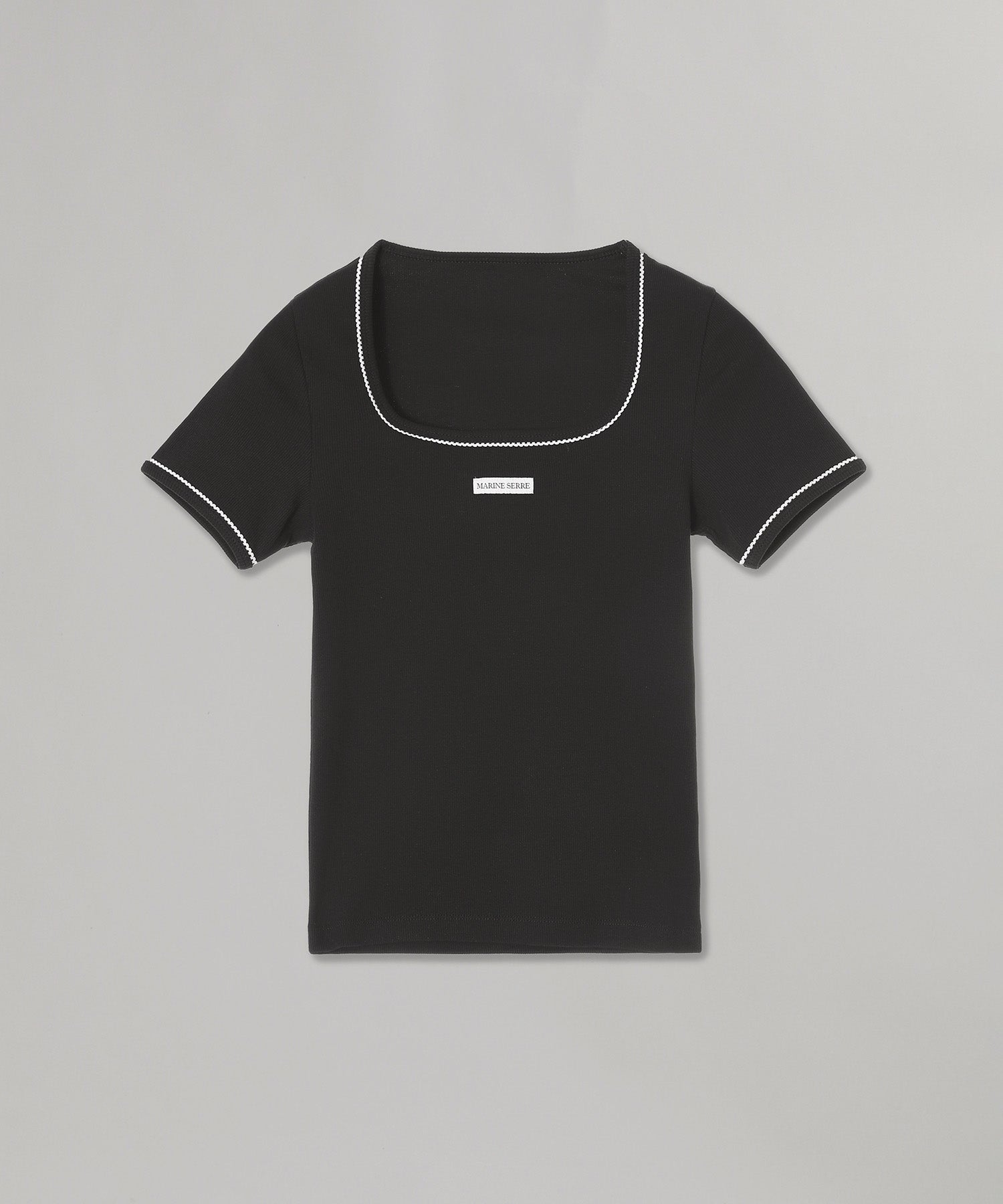 Cute 70S Ss Squareneck T-Shirt｜マリーン セル(Marine Serre
