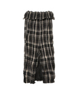 Crinkled Shirt Maxi Skirt-OPEN YY-Forget-me-nots Online Store