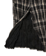 Crinkled Shirt Maxi Skirt-OPEN YY-Forget-me-nots Online Store