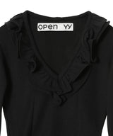 Ruffle Bodysuit-OPEN YY-Forget-me-nots Online Store