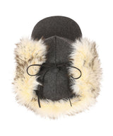 Faux Fur Earflap Cap-OPEN YY-Forget-me-nots Online Store