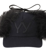 Faux Fur Earflap Cap-OPEN YY-Forget-me-nots Online Store