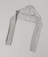 Convertible Cable Knit Hooded Scarf-OPEN YY-Forget-me-nots Online Store