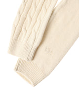 Convertible Cable Knit Hooded Scarf-OPEN YY-Forget-me-nots Online Store