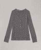 Layered Henley Lounge Tee-OPEN YY-Forget-me-nots Online Store