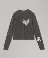 Beaded I Love Yy Tee-OPEN YY-Forget-me-nots Online Store