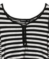 Stripe Convertible Hook Top Dress-OPEN YY-Forget-me-nots Online Store