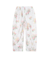 Floral Full Gather Pants-OPEN YY-Forget-me-nots Online Store