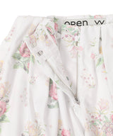 Floral Full Gather Pants-OPEN YY-Forget-me-nots Online Store