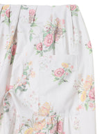 Floral Full Gather Pants-OPEN YY-Forget-me-nots Online Store