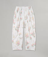 Floral Full Gather Pants-OPEN YY-Forget-me-nots Online Store