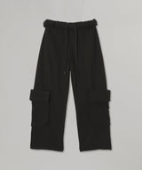 Rolled Waist Sweat Cargo Pants-OPEN YY-Forget-me-nots Online Store