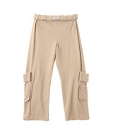 Rolled Waist Sweat Cargo Pants-OPEN YY-Forget-me-nots Online Store