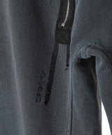 Curved Zip Sweat Pants-OPEN YY-Forget-me-nots Online Store