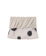 Rolled Waist Dot Mini Skirt-OPEN YY-Forget-me-nots Online Store