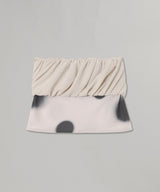 Rolled Waist Dot Mini Skirt-OPEN YY-Forget-me-nots Online Store
