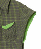 Color Block Wire Shirt-OPEN YY-Forget-me-nots Online Store
