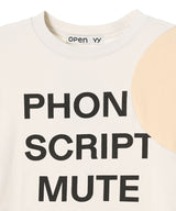 Yy Dot Typo Tee-OPEN YY-Forget-me-nots Online Store