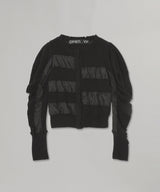 Slouchy Puff Panel Cardigan