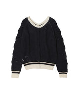 Open Back Pointelle Knit-OPEN YY-Forget-me-nots Online Store