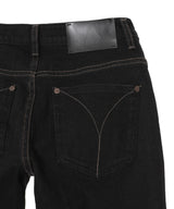 Color Block Bootcut Jeans-OPEN YY-Forget-me-nots Online Store