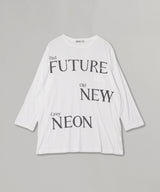 Typography Sheer Top
