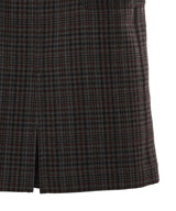 <Archive Sale>Gradation Blockcheck Slit Tight Skirt-beautiful people-Forget-me-nots Online Store