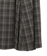 <Archive Sale>Viscorse Tweed Flare Box Pleats Skirt-beautiful people-Forget-me-nots Online Store