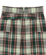 <Archive Sale>Basket Tartan Cloth Back Side Skirt-beautiful people-Forget-me-nots Online Store