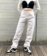 Pigment Dyeing Denim Pants-Forget-me-nots-Forget-me-nots Online Store