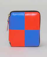 二つ折りzip財布 Fluo Squares-Comme des Garçons Wallet-Forget-me-nots Online Store