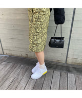 <Archive Sale>Yellow Lace Layered Cotton Midi Skirt-WE11DONE-Forget-me-nots Online Store