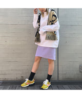 <Archive Sale>Purple Fleece Midi Skirt-WE11DONE-Forget-me-nots Online Store