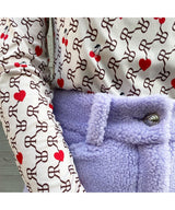 <Archive Sale>Purple Fleece Midi Skirt-WE11DONE-Forget-me-nots Online Store