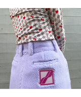 <Archive Sale>Purple Fleece Midi Skirt-WE11DONE-Forget-me-nots Online Store