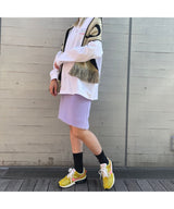 <Archive Sale>Purple Fleece Midi Skirt-WE11DONE-Forget-me-nots Online Store