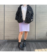 <Archive Sale>Purple Fleece Midi Skirt-WE11DONE-Forget-me-nots Online Store