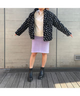 <Archive Sale>Purple Fleece Midi Skirt-WE11DONE-Forget-me-nots Online Store