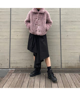 <Archive Sale>Black Voluminous Midi Skirt-WE11DONE-Forget-me-nots Online Store