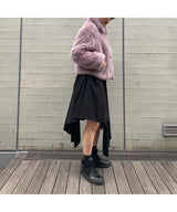 <Archive Sale>Black Voluminous Midi Skirt-WE11DONE-Forget-me-nots Online Store