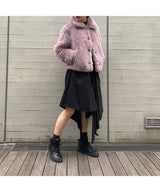 <Archive Sale>Black Voluminous Midi Skirt-WE11DONE-Forget-me-nots Online Store